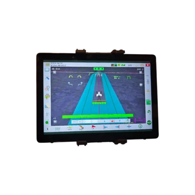 Dell Latitude 5290 tablet running AgOpenGPS in the industrial holder