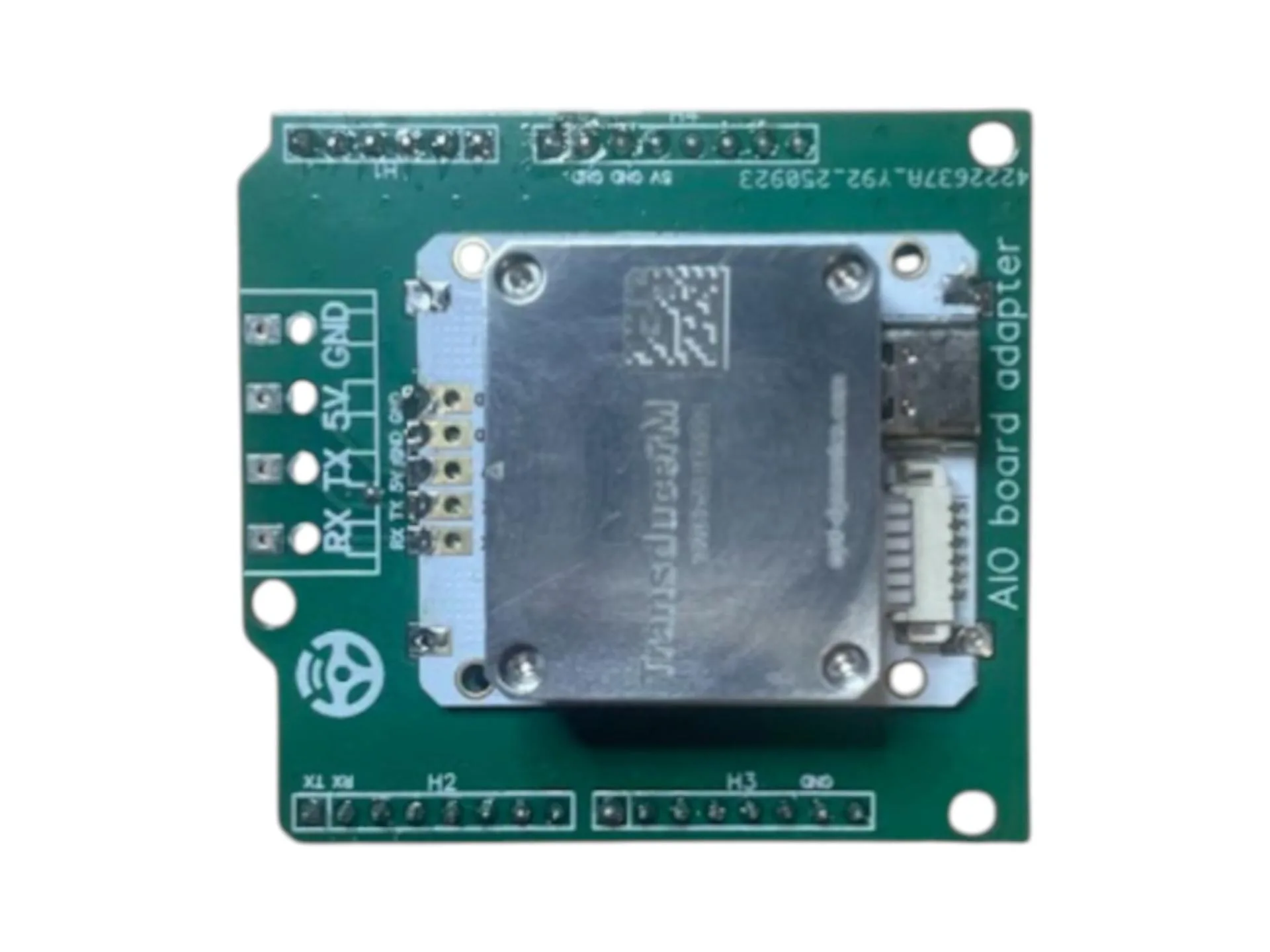 Senzor de înclinare IMU TM171 pe placa adaptorului AIO de sus